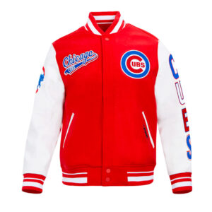Script Tail Chicago Cubs Classic Rib Varsity Jacket