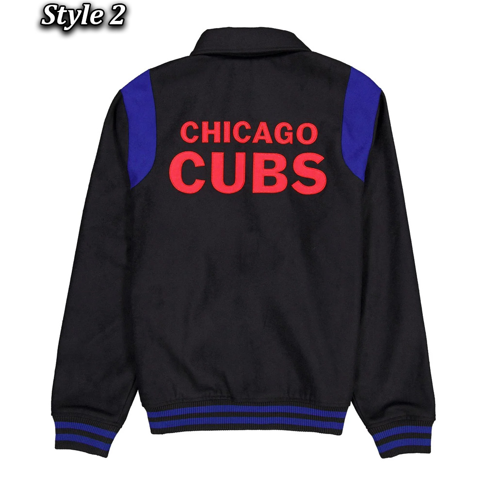 Chicago Cubs Sport Night Teddy Varsity Jacket - Image 4