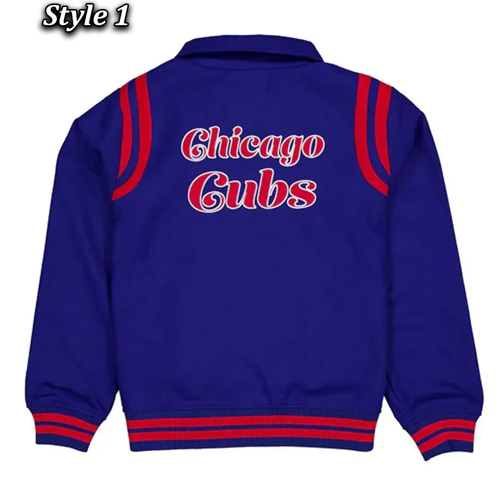 Chicago Cubs Sport Night Teddy Varsity Jacket - Image 3