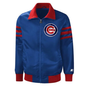 Chicago Cubs The Captain II Royal Satin Varsity Jacket