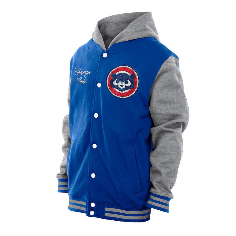 Throwback Prep Chicago Cubs Royal Hoodie Jacket