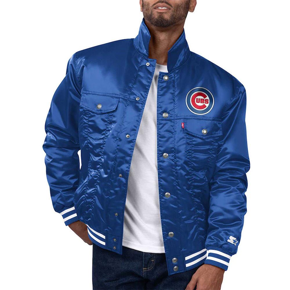 Chicago Cubs Silver Tab Trucker Jacket