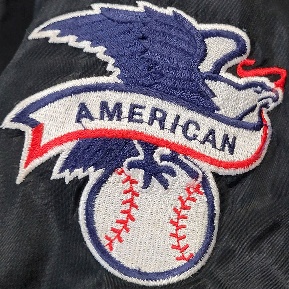 Chicago White Sox 90s Black Satin Jacket - Image 3