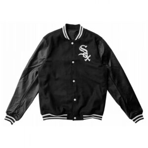 Varsity Chicago White Sox Wool/Leather Black Jacket