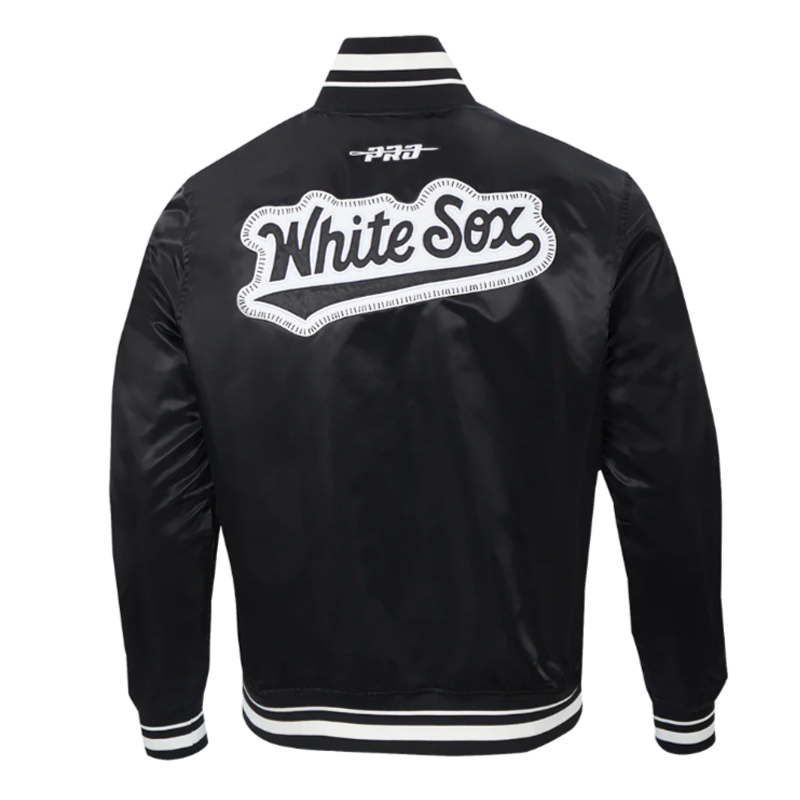 Chicago White Sox Diy Pick Stitch Classic Rib Satin Jacket - Image 2