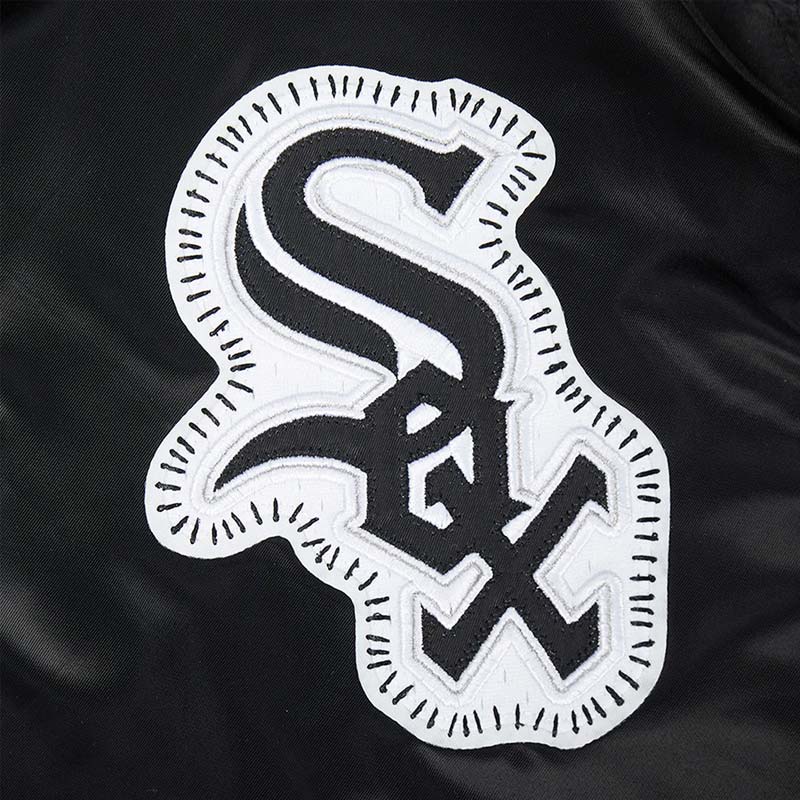 Chicago White Sox Diy Pick Stitch Classic Rib Satin Jacket - Image 10