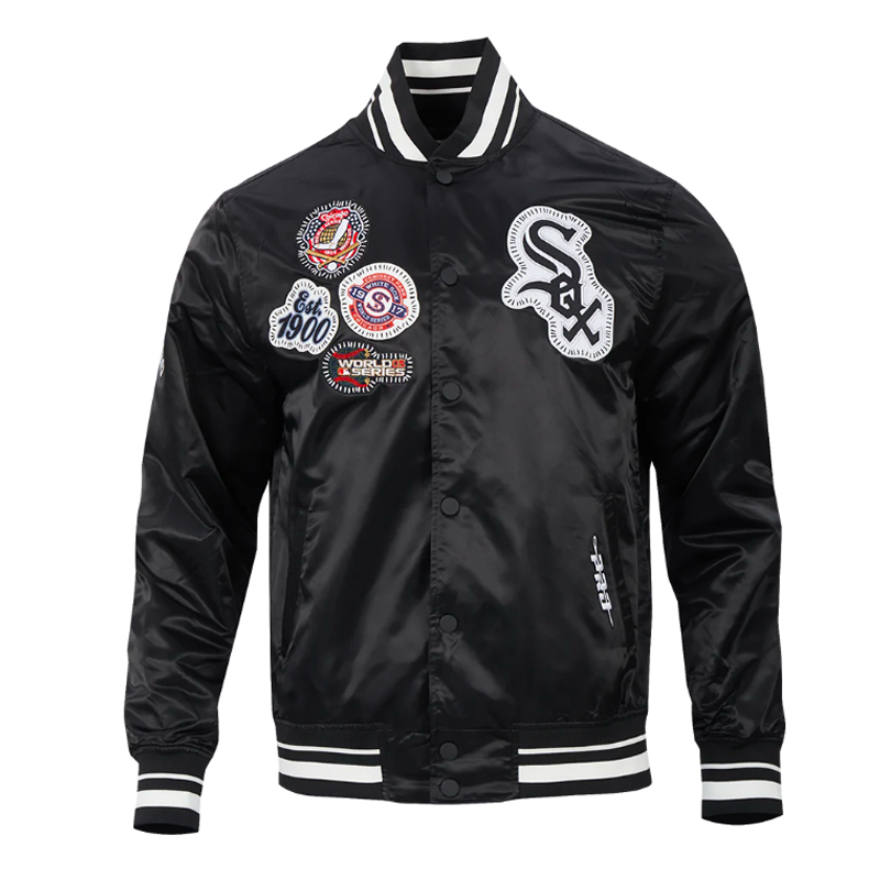 Chicago White Sox Diy Pick Stitch Classic Rib Satin Jacket