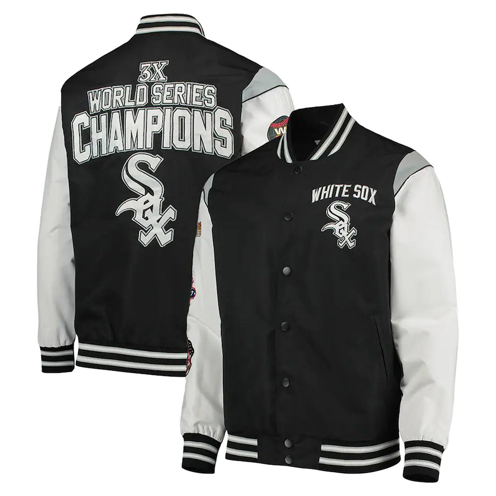 Chicago White Sox Commemorative Black/White Jacket - Image 3