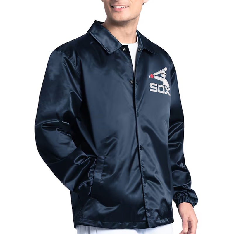 Chicago White Sox Point Man Coaches Navy Jacket