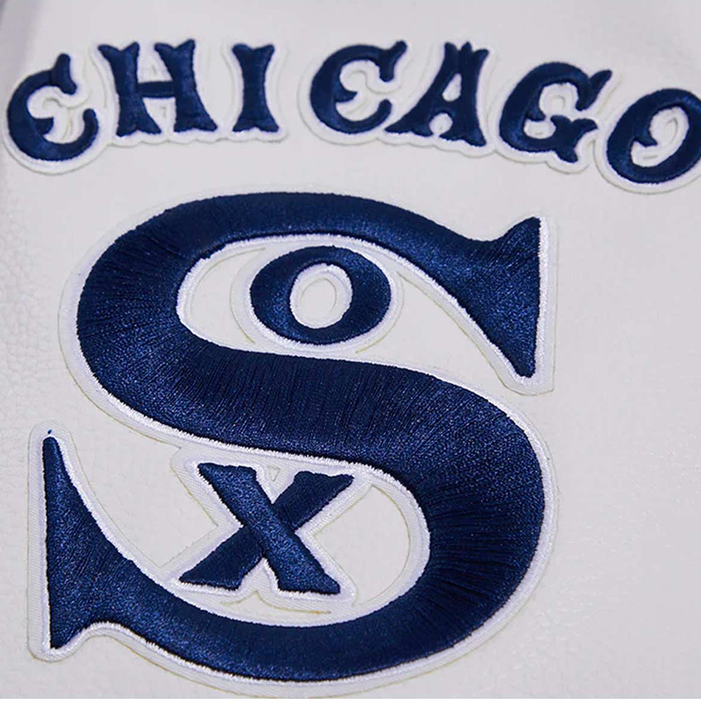 Chicago White Sox Retro Classic Rib Varsity Jacket - Image 6
