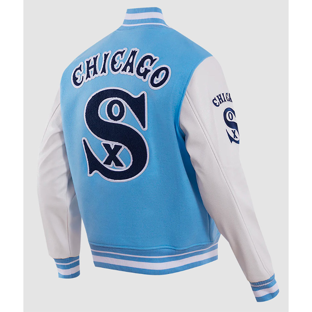 Chicago White Sox Retro Classic Rib Varsity Jacket - Image 4