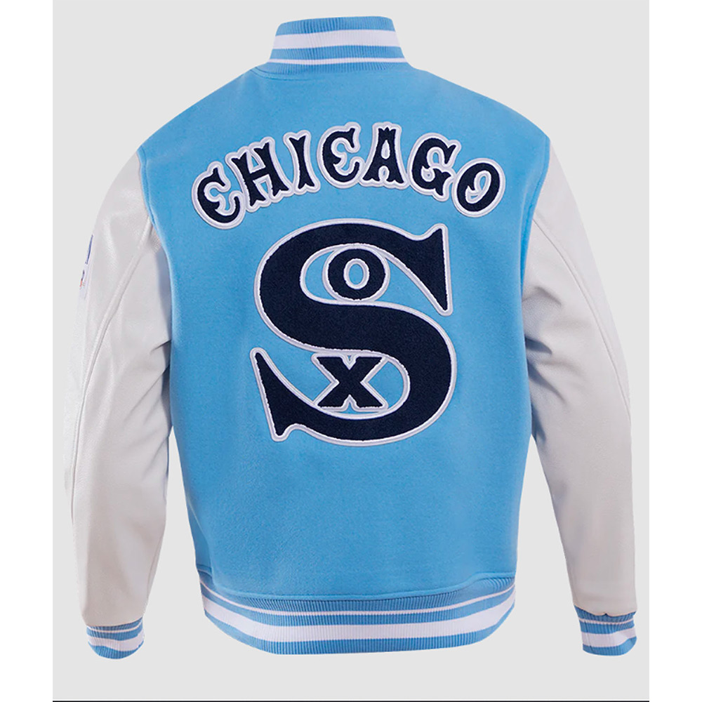 Chicago White Sox Retro Classic Rib Varsity Jacket - Image 2