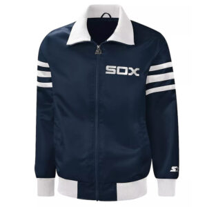 The Captain III Chicago White Sox Blue Varsity Satin Jacket