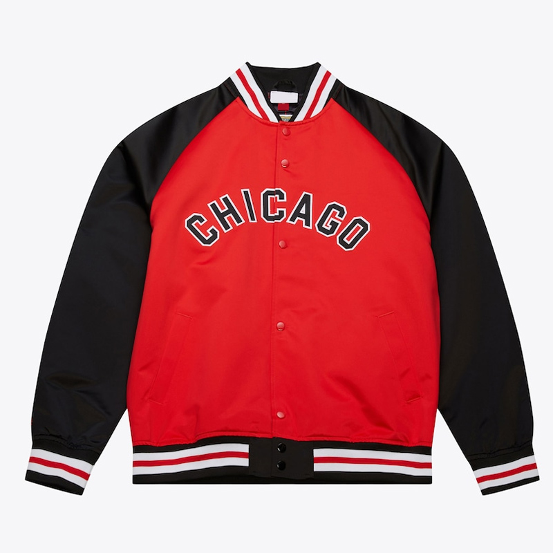 Chicago White Sox Vintage Logo Double Clutch Red Satin Jacket