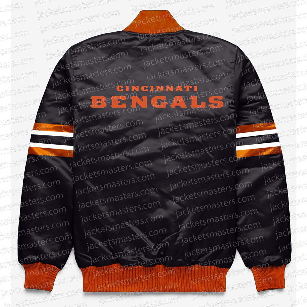 Cincinnati Bengals Button Down Black Jacket - Image 2