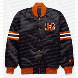 Cincinnati Bengals Button Down Black Jacket