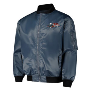 Cincinnati Bengals Charcoal Bomber Full-Zip Jacket