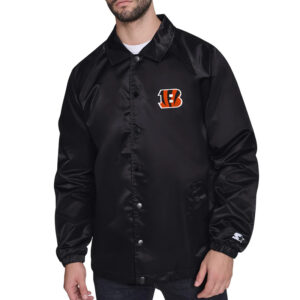 Cincinnati Bengals Retro Logo Coaches Jacket