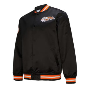 Cincinnati Bengals Double Down Black Satin Jacket