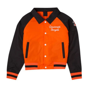 Cincinnati Bengals Orange and Black Throwback Jacket