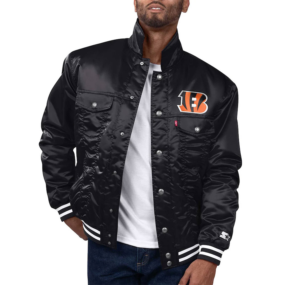Cincinnati Bengals Silver Tab Trucker Jacket