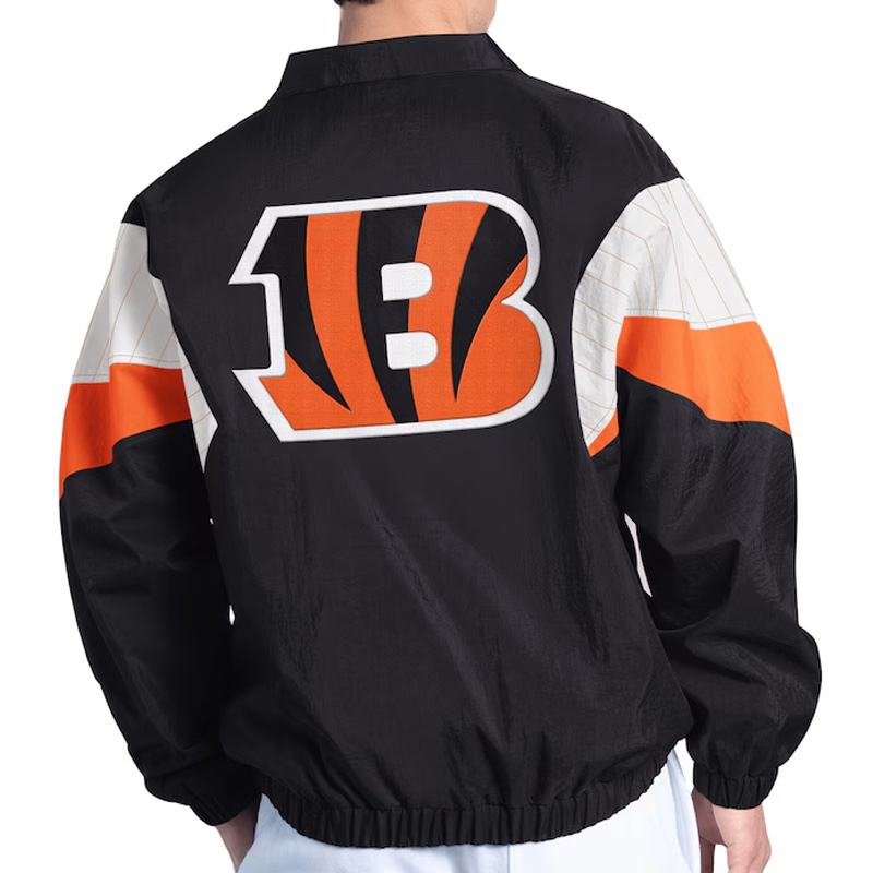 Cincinnati Bengals Yard Line Black Full-Zip Jacket - Image 2