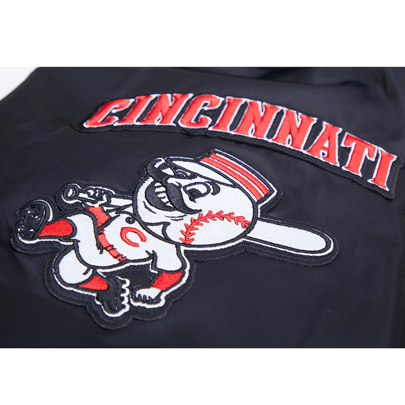 Cincinnati Reds Mashup Classic Rib Satin Jacket - Image 6