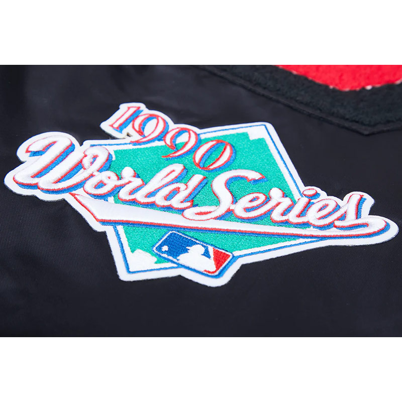 Cincinnati Reds Mashup Classic Rib Satin Jacket - Image 8