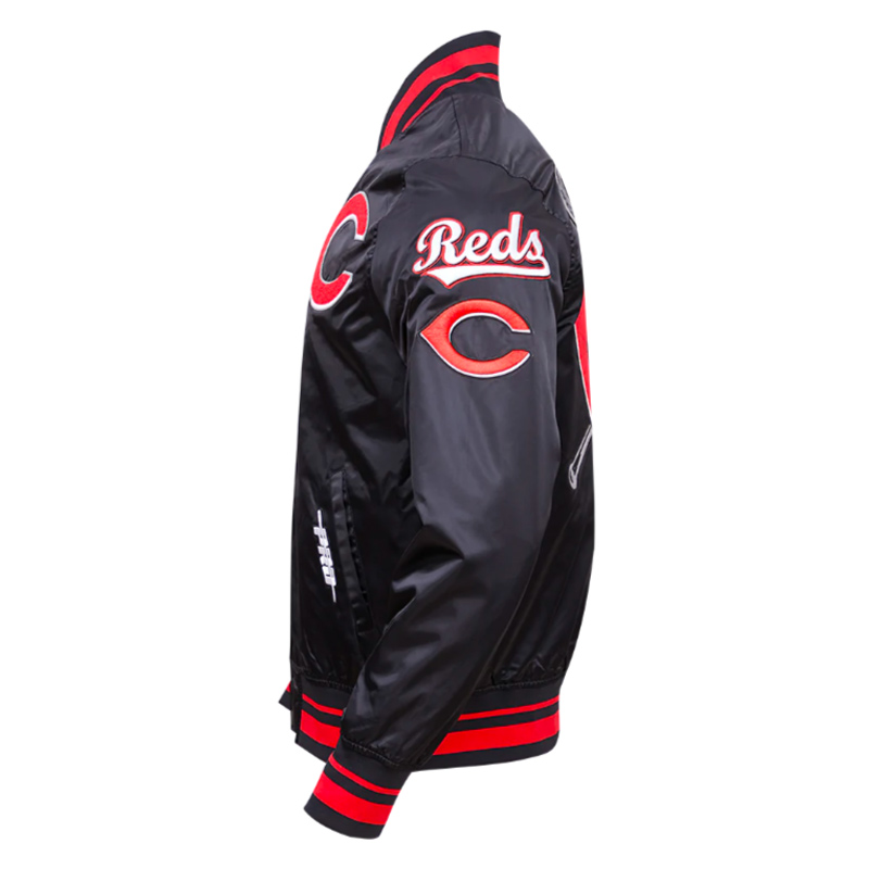 Cincinnati Reds Mashup Classic Rib Satin Jacket - Image 5