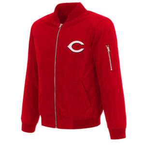 Cincinnati Reds Red Bomber Nylon Jacket
