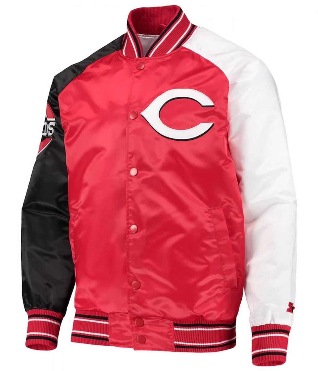 Cincinnati Reds Reliever Raglan Full-Snap Jacket