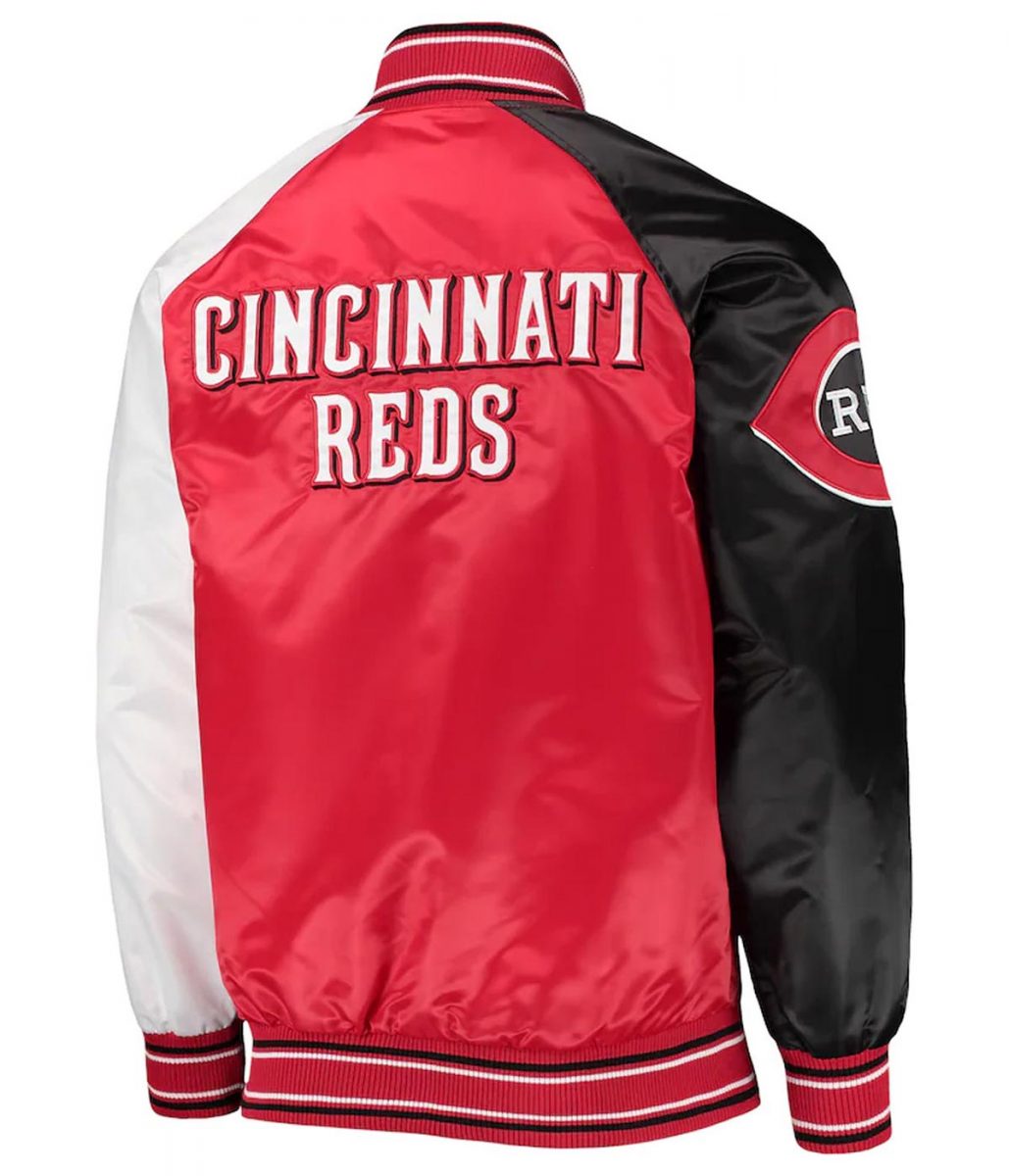 Cincinnati Reds Reliever Raglan Full-Snap Jacket - Image 2