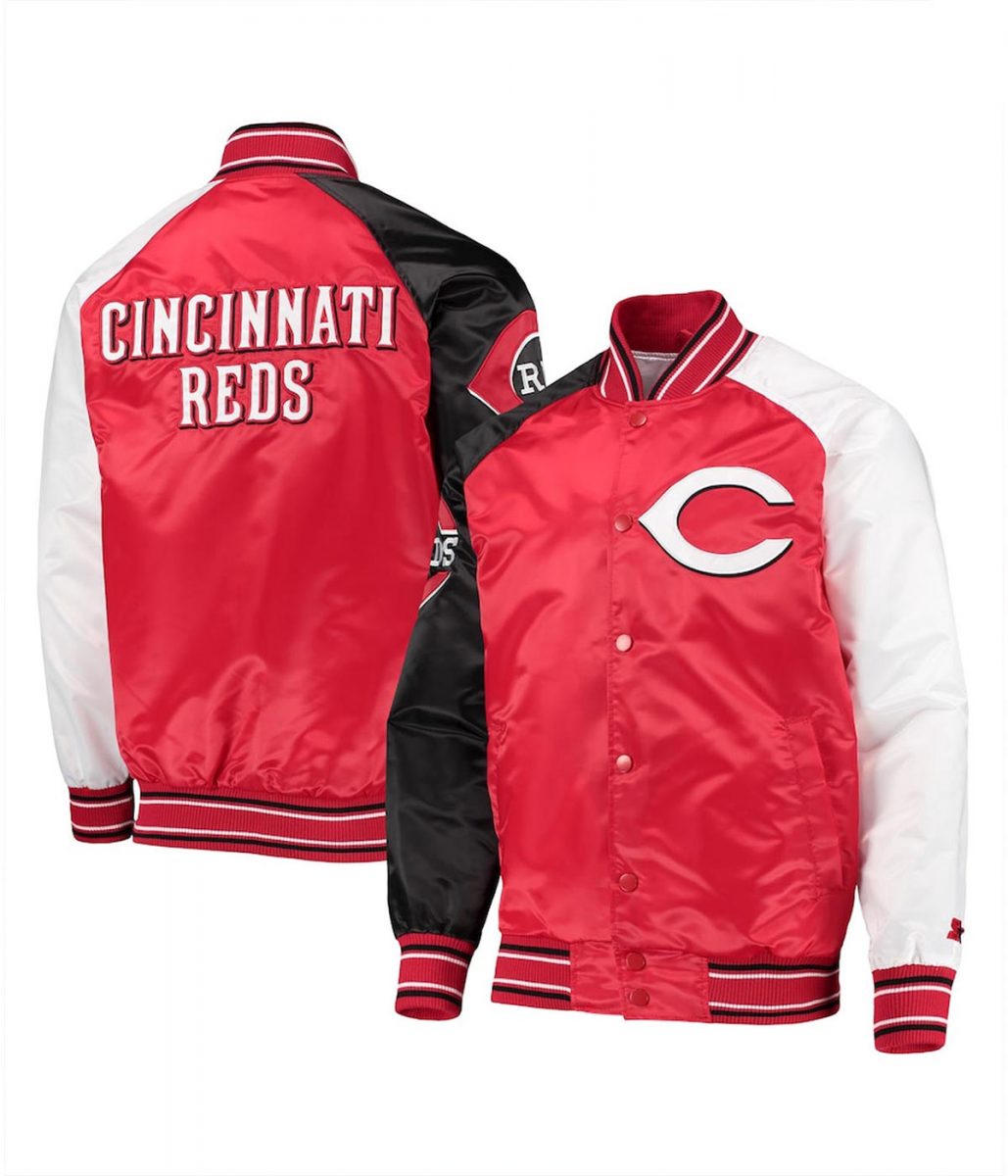 Cincinnati Reds Reliever Raglan Full-Snap Jacket - Image 3