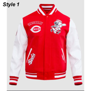 Cincinnati Reds Retro Classic Rib Varsity Jacket