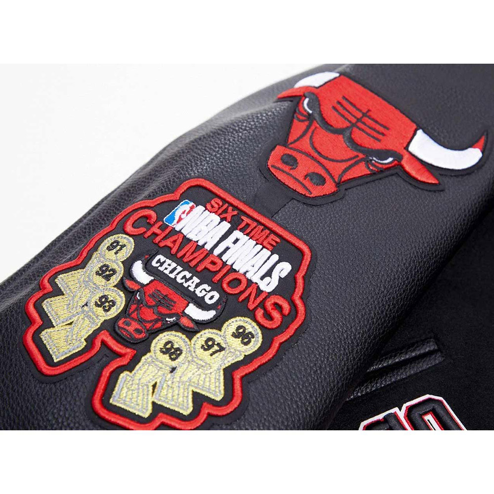 Classic Chicago Bulls Varsity Wool/Leather Jacket - Image 21