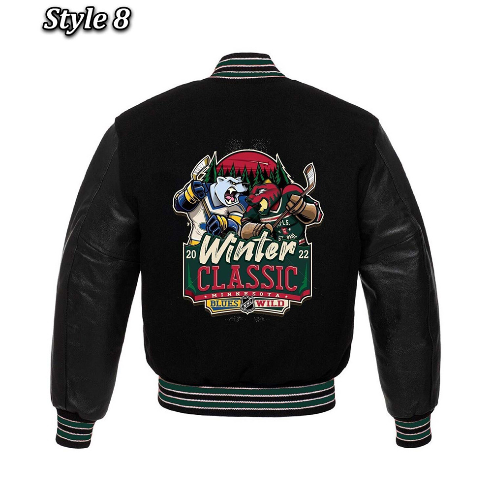 Minnesota Wild Classic Varsity Jacket - Image 17