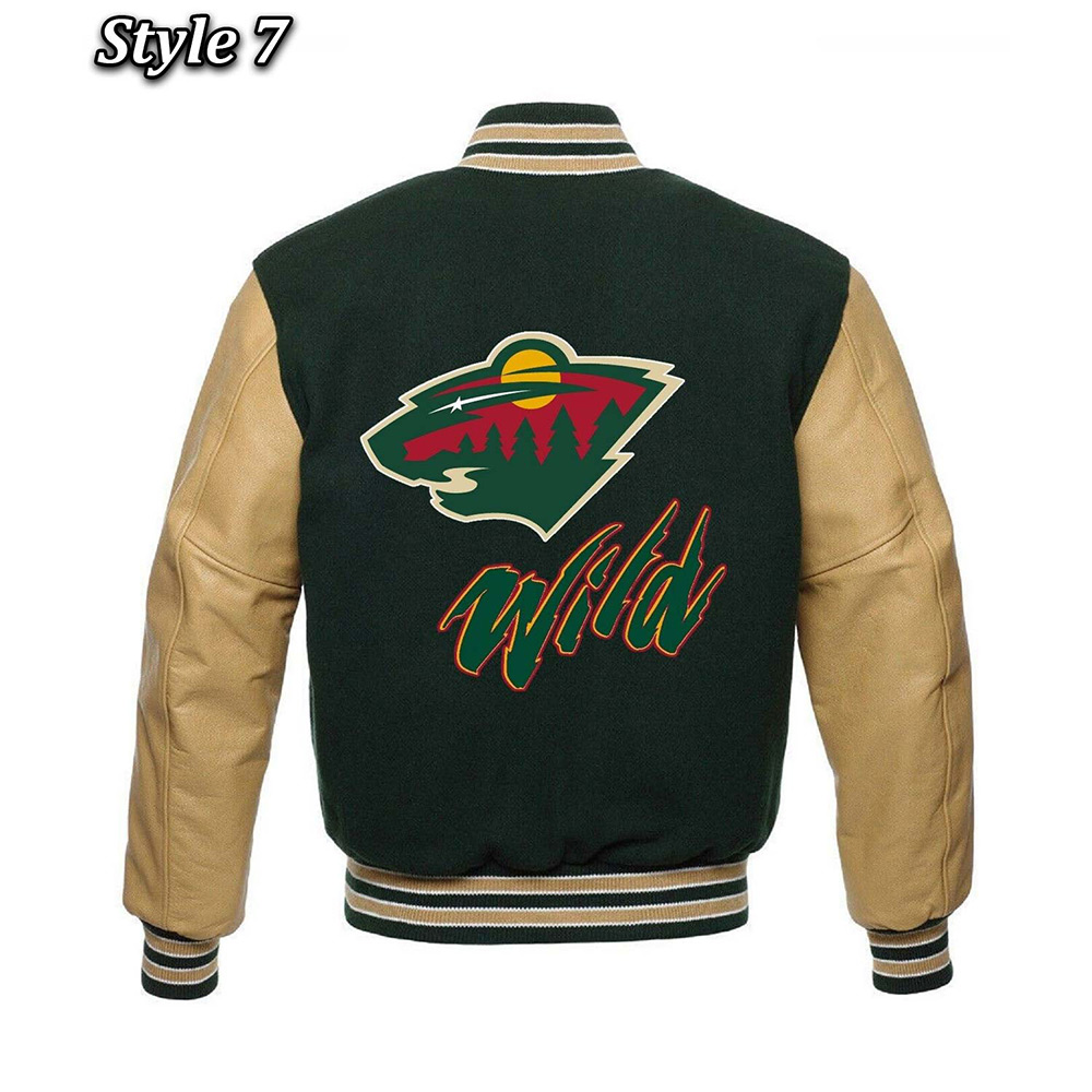 Minnesota Wild Classic Varsity Jacket - Image 16