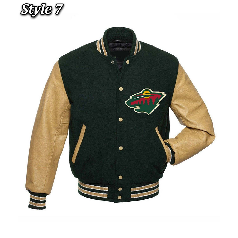 Minnesota Wild Classic Varsity Jacket - Image 7
