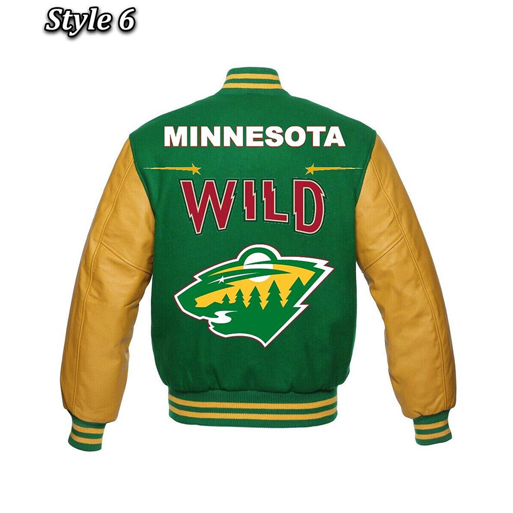 Minnesota Wild Classic Varsity Jacket - Image 15