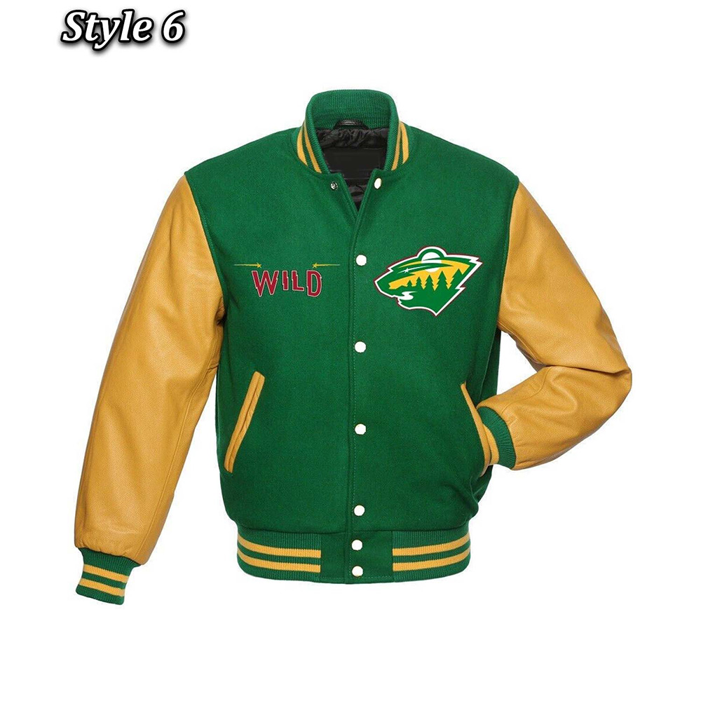 Minnesota Wild Classic Varsity Jacket - Image 6