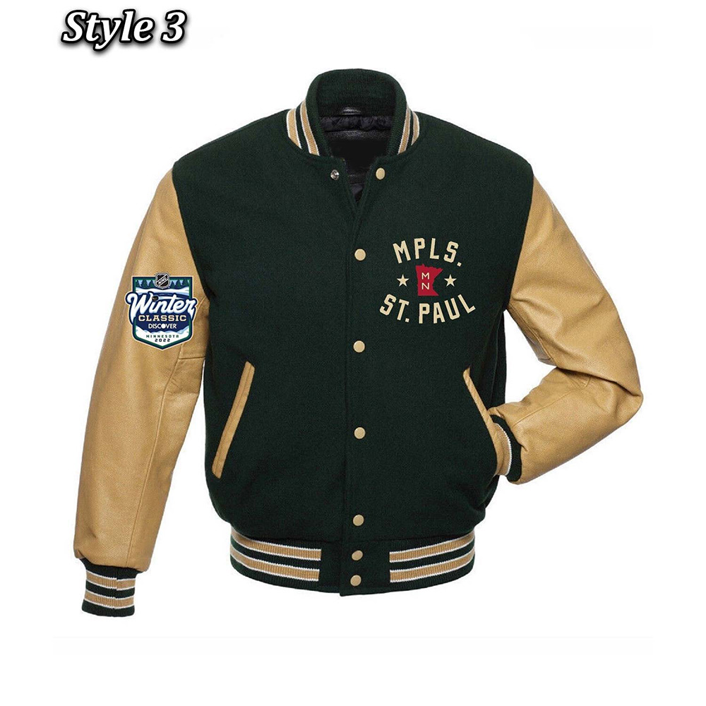 Minnesota Wild Classic Varsity Jacket - Image 3