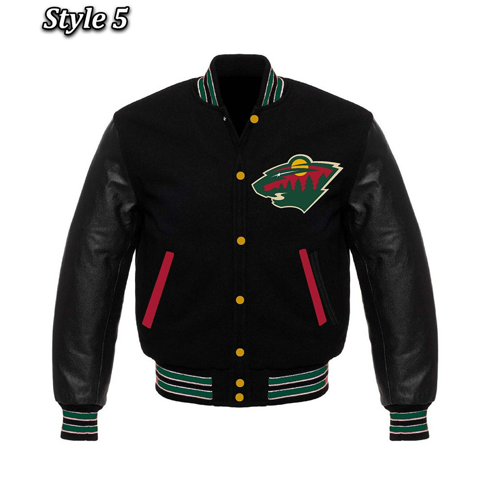 Minnesota Wild Classic Varsity Jacket - Image 5