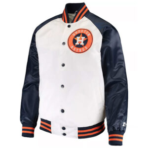 White/Navy Houston Astros Clean-Up Hitter Jacket