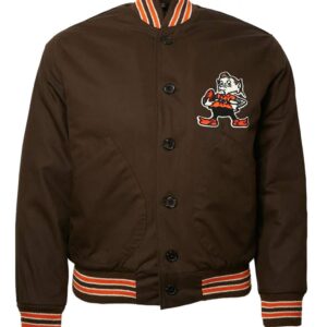 1950 Cleveland Browns Satin Brown Jacket