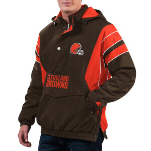 Home Team Cleveland Browns Half-Zip Hoodie Jacket