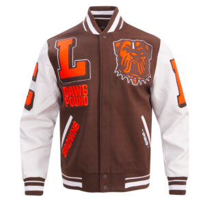 Cleveland Browns Mashup Rib Varsity Wool/Leather Jacket