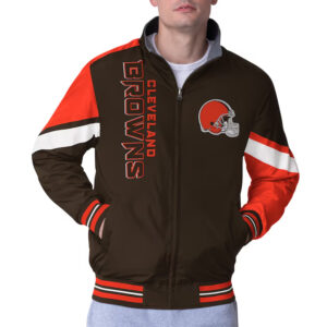 Cleveland Browns Strong Arm Brown Full-Zip Jacket