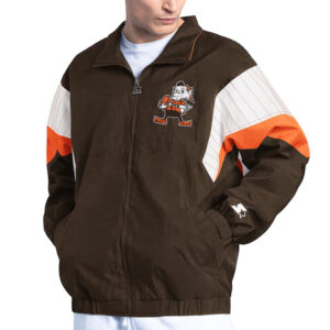 Cleveland Browns Yard Line Brown Full-Zip Jacket