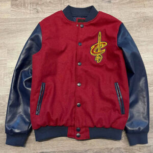 Cleveland Cavaliers Red and Navy Varsity Jacket