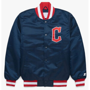 X Cleveland Guardians Blue Bomber Jacket